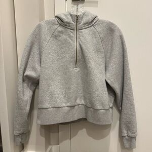 VUORI Restore Half Zip Hoodie Light Heather Gray Women’s Size XS